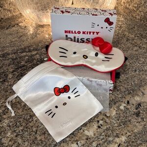 Blissy Hello Kitty Sleep Mask with Red Bow